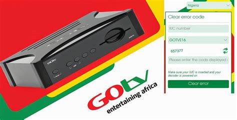 gotv smart card|GOTV nigeria activation.